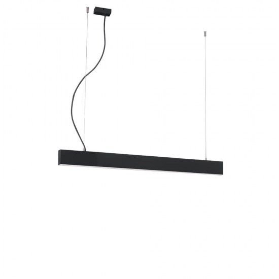 Suspensie Liniara CIBA 3916-00086-4-B-P-N Viokef LED, Negru, Grecia