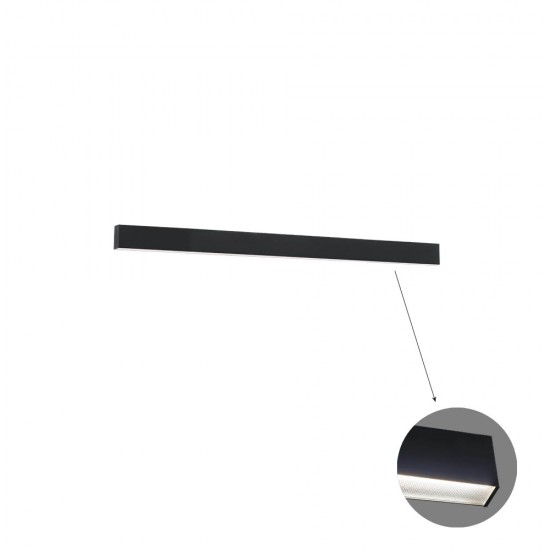 Plafoniera Liniara CIBA 3916-01114-4-B-M-D3 Viokef LED, Negru, Grecia