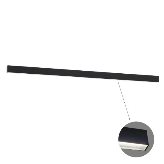 Plafoniera Liniara CIBA 3916-01338-4-B-M-N Viokef LED, Negru, Grecia