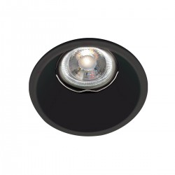 Downlight Incastrat ROB 4182901 Viokef GU10, Negru, Grecia