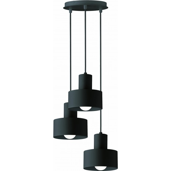 Suspensie NORTON 4185001 Viokef E27, Negru, Grecia