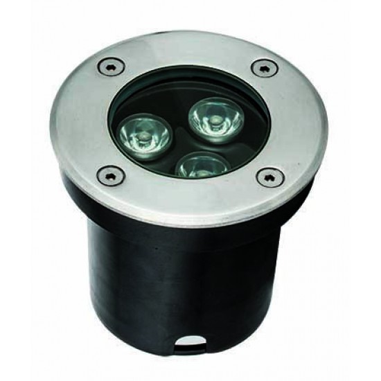 Spot Exterior Podea Incastrat LOTUS 4186800 Viokef LED, Argintiu, Grecia