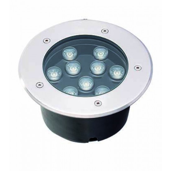 Spot Exterior Podea Incastrat LOTUS 4187000 Viokef LED, Argintiu, Grecia