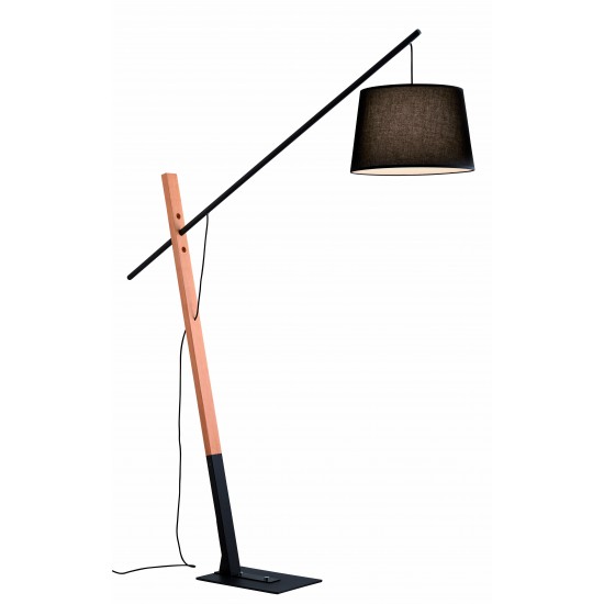 Lampadar CRANE 4204100 Viokef E27, Negru, Grecia