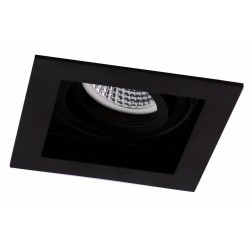 Downlight Incastrat ARTSI 4208001 Viokef GU10, Negru, Grecia