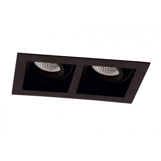 Downlight Incastrat ARTSI 4208101 Viokef GU10, Negru, Grecia