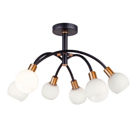 Lustra Plafon EL?SA 4215100 Viokef E14, Alb, Grecia