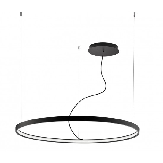 Suspensie VERDI 4224401 Viokef LED, Negru, Grecia