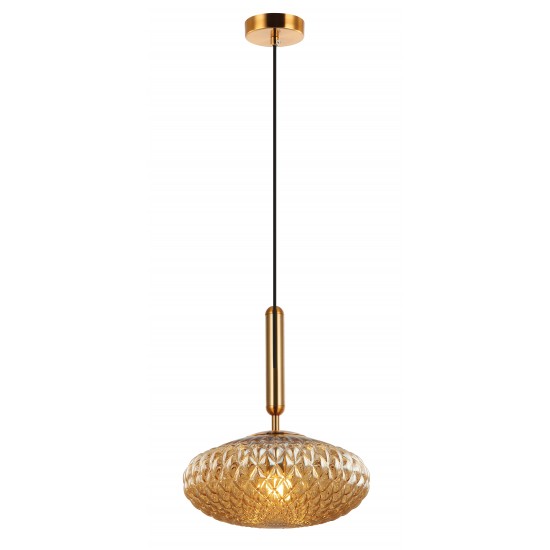Pendul ESTER 4225601 Viokef E27, Amber, Grecia