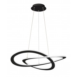 Suspensie CHARLIE 4235800 Viokef LED, Negru, Grecia