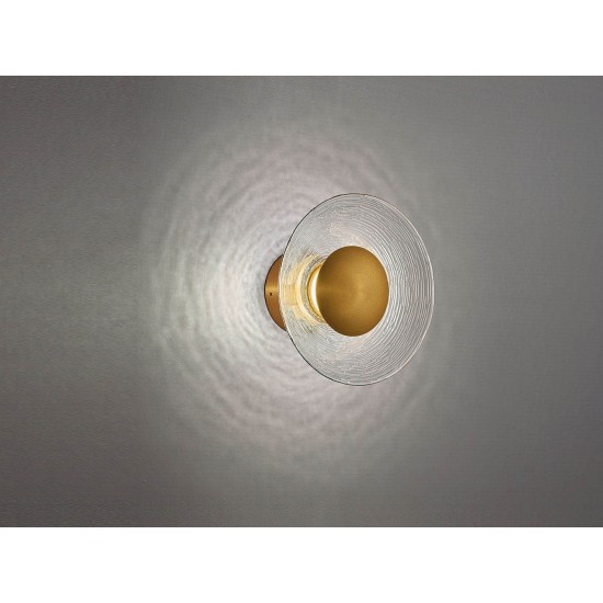 Aplica GLAMOUR 4241100 Viokef LED, Auriu, Grecia