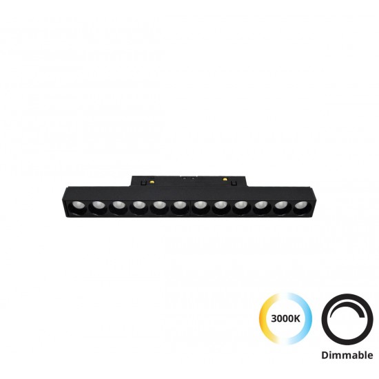 Downlight Sina Magnetica MAGNETIC 4244402 Viokef LED, Negru, Grecia