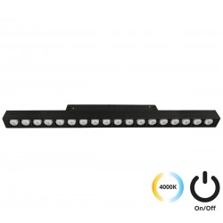 Downlight Sina Magnetica MAGNETIC 4244413S Viokef LED, Negru, Grecia