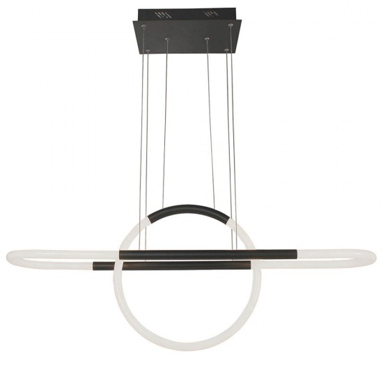 Suspensie GIROTONDO 4250200 Viokef LED, Negru, Grecia