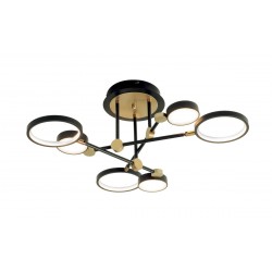 Lustra Plafon PERSA 4251100 Viokef LED, Negru, Grecia