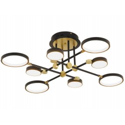Lustra Plafon PERSA 4251200 Viokef LED, Negru, Grecia