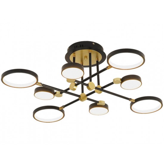 Lustra Plafon PERSA 4251200 Viokef LED, Negru, Grecia