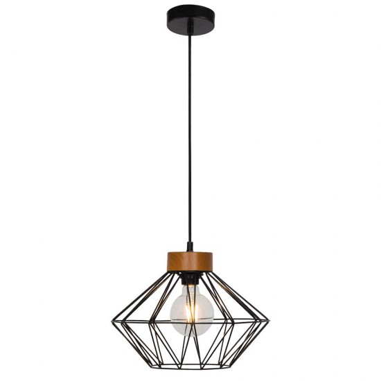 Pendul VEGA 4254100 Viokef E27, Negru, Grecia