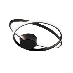 Lustra Plafon NOLA 4256400 Viokef LED, Negru, Grecia