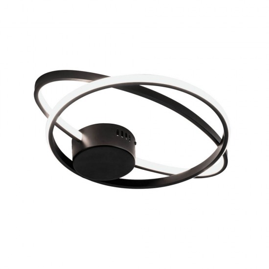 Lustra Plafon NOLA 4256400 Viokef LED, Negru, Grecia