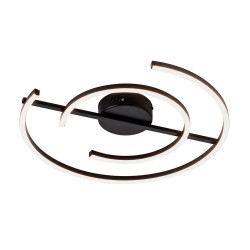 Lustra Plafon NOLA 4256500 Viokef LED, Negru, Grecia