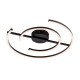 Lustra Plafon NOLA 4256500 Viokef LED, Negru, Grecia