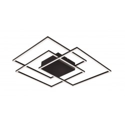 Lustra Plafon DANIEL 4263500 Viokef LED, Negru, Grecia