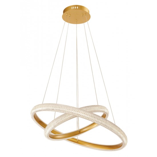 Suspensie KATIA 4272000 Viokef LED, Auriu, Grecia