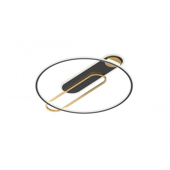 Plafoniera QUEEN 4272400 Viokef LED, Negru, Grecia