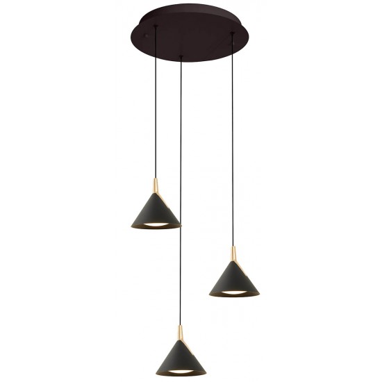 Suspensie JOLLY 4274100 Viokef LED, Negru, Grecia