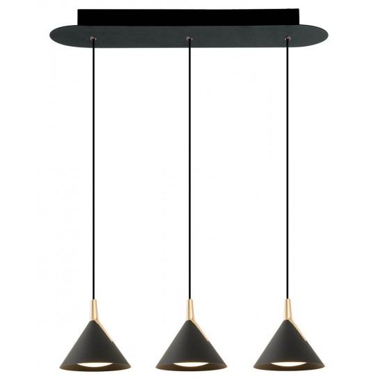 Suspensie JOLLY 4274200 Viokef LED, Negru, Grecia