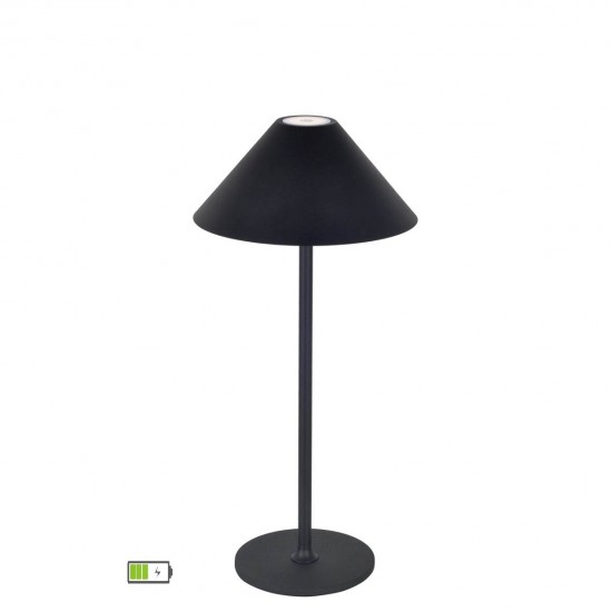 Veioza CONE 4275201 Viokef LED, Negru, Grecia