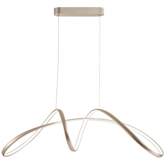 Suspensie CAPRICE 4275300 Viokef LED, Argintiu, Grecia