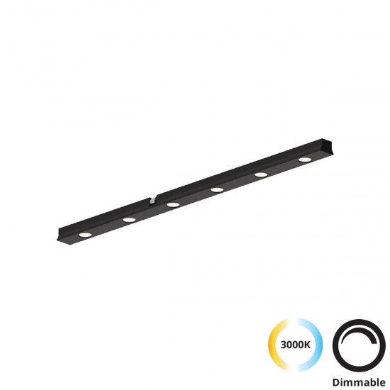 Downlight Sina Magnetica Slim SLIM MAGNETIC 4288500 Viokef LED, Negru, Grecia