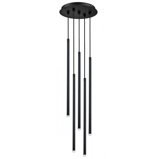 Suspensie ZENIA 4291200 Viokef LED, Negru, Grecia
