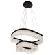 Suspensie CRYSTAL 4291600 Viokef LED, Negru, Grecia