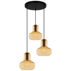 Suspensie MANDY 4296000 Viokef E27, Amber, Grecia