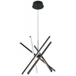 Suspensie RAY 4301300 Viokef LED, Negru, Grecia