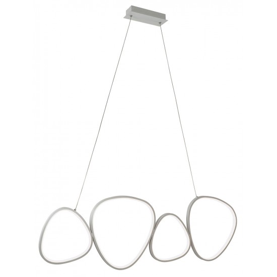 Suspensie HELIX 4301700 Viokef LED, Argintiu, Grecia