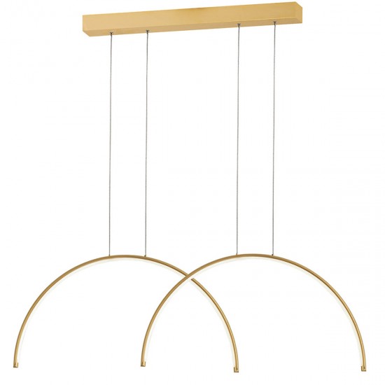 Suspensie MEGAN 4303100 Viokef LED, Auriu, Grecia