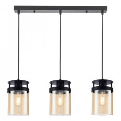 Suspensie BETTY 4304900 Viokef E27, Amber, Grecia