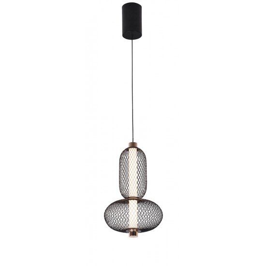 Pendul MARGOT 4311400 Viokef LED, Negru, Grecia