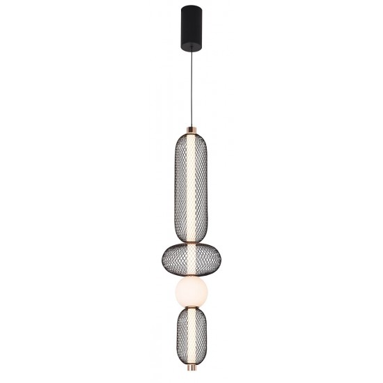 Pendul MARGOT 4311500 Viokef LED, Negru, Grecia