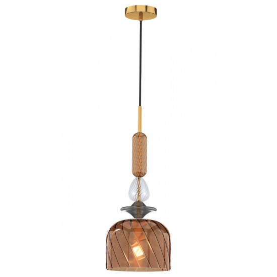 Pendul GLORIA 4312101 Viokef E27, Amber, Grecia