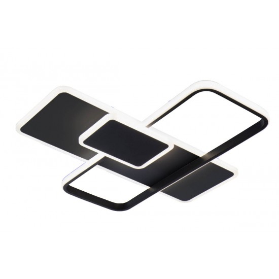 Lustra Plafon BRENDA 4316400 Viokef LED, Negru, Grecia