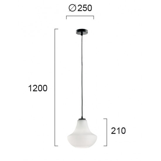 Pendul TEXAS 3091500 Viokef E27, Alb, Grecia