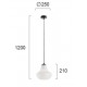 Pendul TEXAS 3091500 Viokef E27, Alb, Grecia