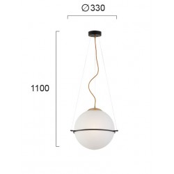 Suspensie FERERO 3093800 Viokef E27, Alb, Grecia