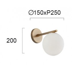 Aplica GLOBE 3094700 Viokef E14, Alb, Grecia