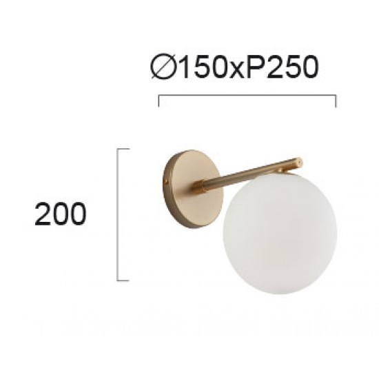 Aplica GLOBE 3094700 Viokef E14, Alb, Grecia